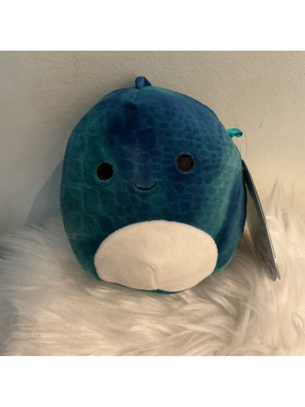 Squishmallows Stahl Dinosaur Plush 5” Blue/Teal Tie-Dye NWT